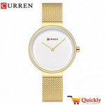 Curren C9016L Ladies Watch Chaffer Chain Online With Amazing  Gold Chain