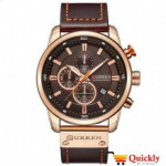 Curren M8187 Brown Leather Strap