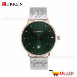Curren M8302 Watch Silver Chain With Date