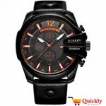 Curren M8176 Leisure Style Fashion Watch With Black Band