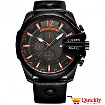 Curren M8176 Leisure Style Fashion Watch With Black Band