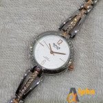 Omax JES974 Silver Rose Gold Color Bracelet Ladies Watch Stainless Steel
