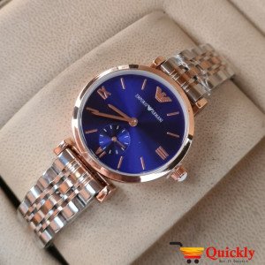Emporio Armani AR-1840 Ladies Watch Blue & Gold