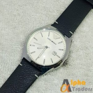 Emporio Armani Wrist Watch Leather Strap With Date