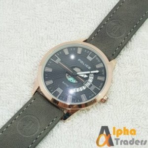 Police 6007 Watch Leather Strap Stylish Watch