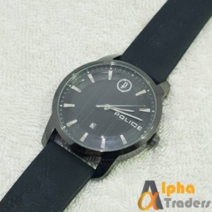 Police 9008B Watch Leather Strap Stylish Wrist Watch