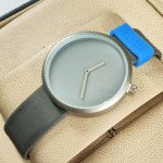 Tomi T078 Grey Dial Leather Strap Watch