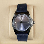 Tomi T041 Men Blue Dial Leather Strap Watch