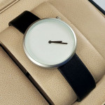 Tomi T078 Men Leather Strap Watch White Dial