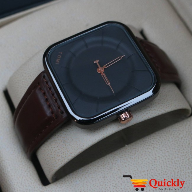 Tomi T093 Men Leather Watch With Beautiful and Amazing Color