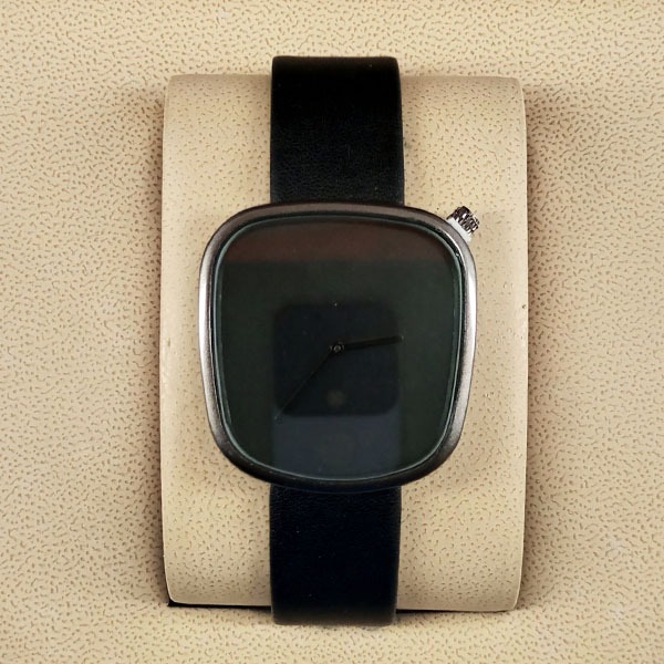 Tomi T077 Men Black Dial Leather Strap Watch