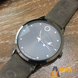 Movado 2398 Leather Strap Watch