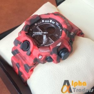 S.Waves Men Rubber Analog Digital Watch