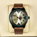 Curren M8298 Watch Leather Strap Date in Dial