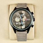 CURREN 8325 Chronograph Sports Watch Men Leather Strap