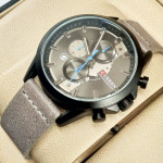 CURREN 8325 Chronograph Sports Watch Men Leather Strap