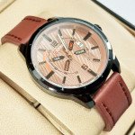 Curren M8211 Men's Watch  Brown  Leather Strap