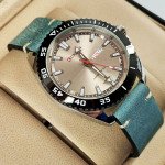 Curren M8272 Watch Leather Strap With Day & Date