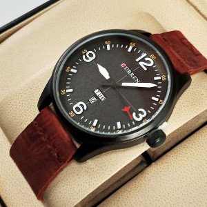 Curren M8265 Men's Watch Soft Leather Wrist Watch