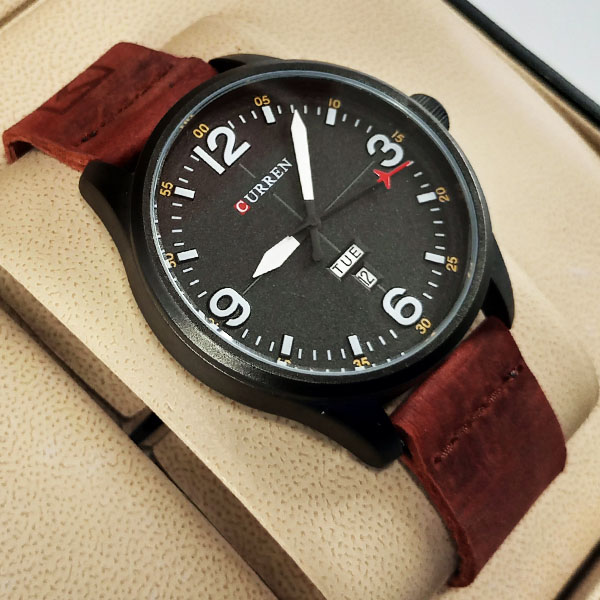 Curren M8265 Men's Watch Soft Leather Wrist Watch