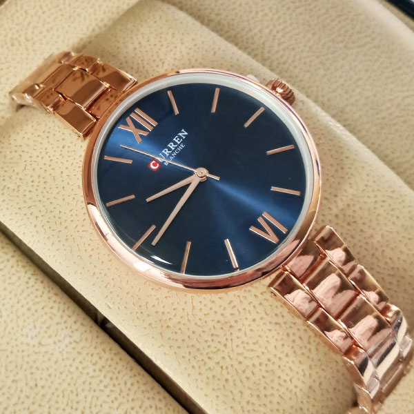 Curren C9017L Ladies Rose Gold Strap Wrist Watch