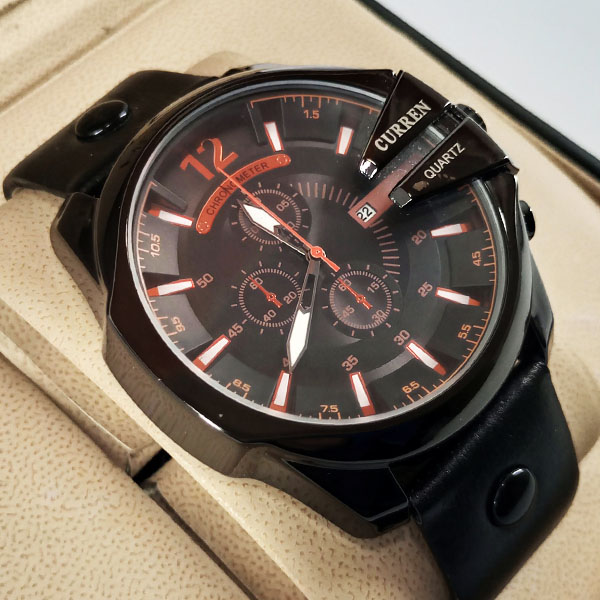 Curren M8176 Leisure Style Fashion Watch With Black Band