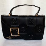 LV Girls Hand Bag With Long Stripe Black Color QB00249