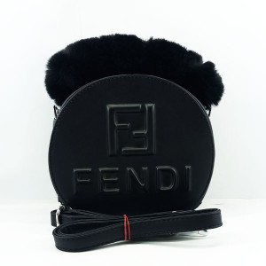 Fendi Girls Hand & Shoulder Bag Black Color QB00514