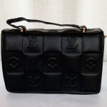 LV Girls Hand Bag With Long Stripe Black Color QB00249