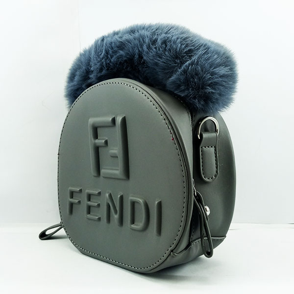 Fendi Girls Hand & Shoulder Bag Grey Color QB00515