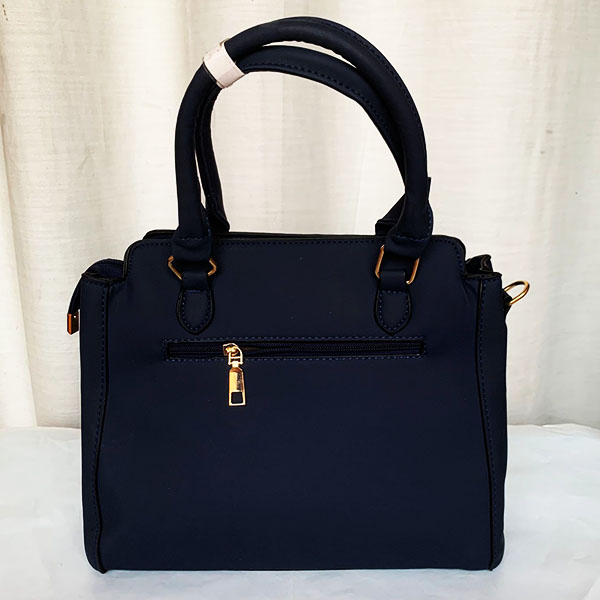 Fendi Ladies Hand Bag With Leather Stripe Blue Color QB00279