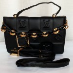 LV Girls Hand Bag With Long Stripe Black Color QB00249