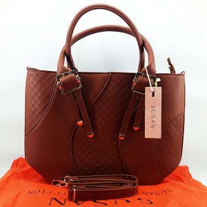 Susan Ladies Shoulder Bag 3 Piece With Branded Shopping Bag QB00587