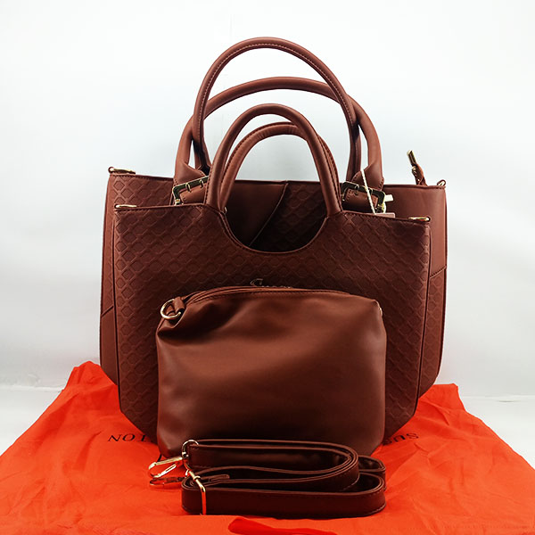 Susan Ladies Shoulder Bag 3 Piece With Branded Shopping Bag QB00587
