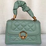 Female Hand Bag 2 Piece With Leather Handle C Green Color QB00260