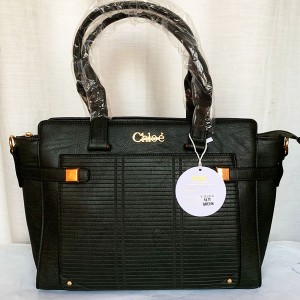 Female Hand Bag 2 Piece With Leather Stripe QB00285