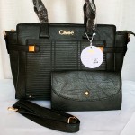 Female Hand Bag 2 Piece With Leather Stripe QB00285