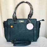 Female Hand Bag 2 Piece With Leather Stripe QB00286