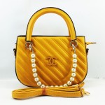 Chanel Ladies Hand & Shoulder Fancy Bag Yellow Color QB00546