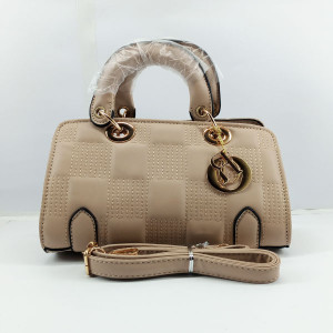 Dior Ladies Hand Bag With Leather Stripe Skin Color QB00343