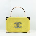 Chanel Ladies Handy Fancy Bag Yellow Color QB00548