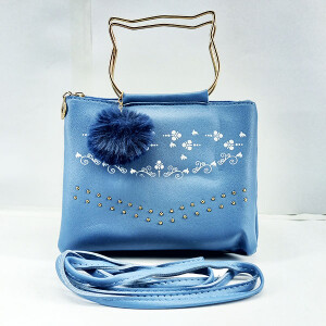 Small Hand Bag for Girls Sky Blue Color QB00411