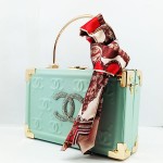 Chanel Ladies Handy Fancy Bag Sea Green Color QB00550