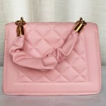 Female Hand Bag 2 Piece With Leather Handle Pink Color QB00262
