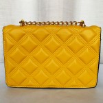 Tory Burch Girls Hand Bag With Long Chain & Stripe Yellow Color QB00258