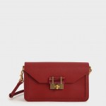 Charles & Keith CK2-80781405 Replica Ladies Hand Bag Red Color With Leather Stripe