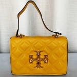 Tory Burch Girls Hand Bag With Long Chain & Stripe Yellow Color QB00258