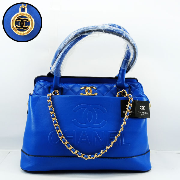 Chanel Ladies Bag 2 Piece Blue Color QB00495