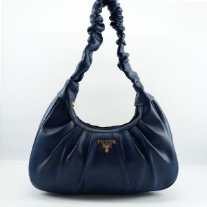 Prada Ladies Hand Bag Navy Blue Color QB00323