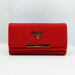 Prada Ladies Hand Purse Red Color QB00428
